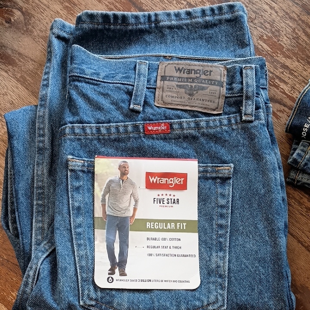 Wrangler Men's Regular Fit Jeans - Blue